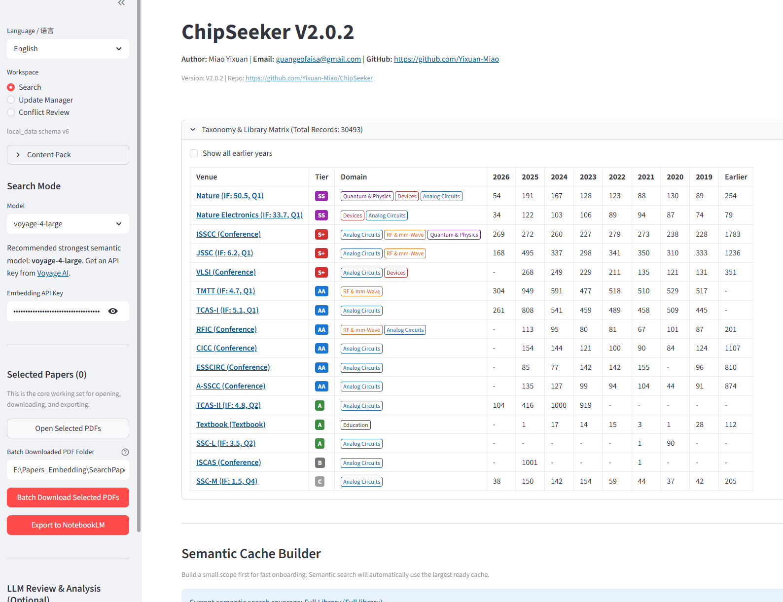 ChipSeeker Pro app screenshot